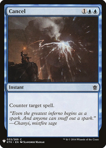 Image for Cancel (33) [The List Reprints]