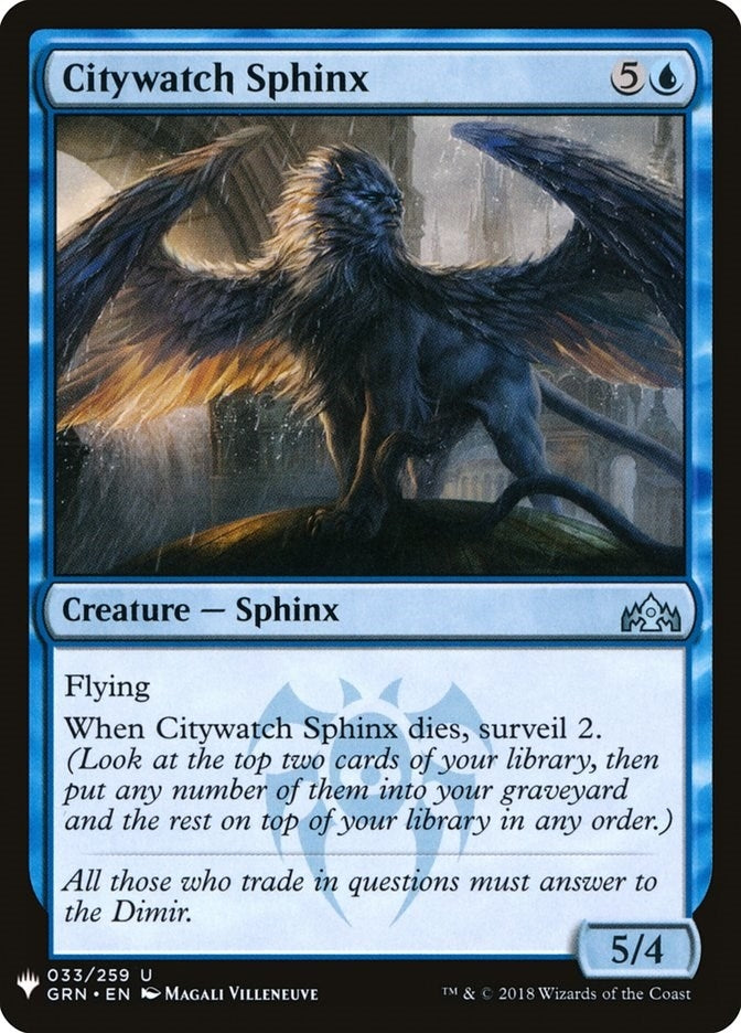 Image for Citywatch Sphinx (33) [The List Reprints]
