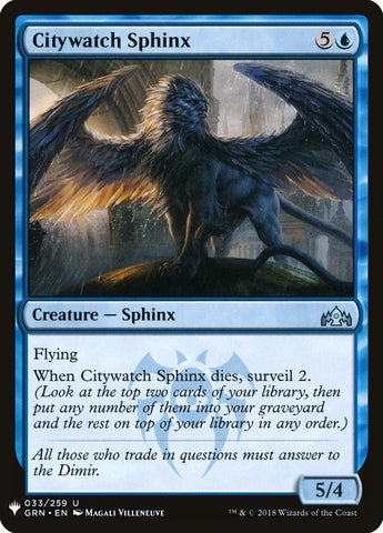 Image for Citywatch Sphinx (33) [The List Reprints]