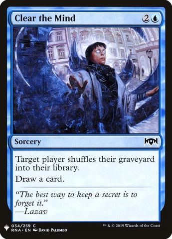 Image for Clear the Mind (34) [The List Reprints]