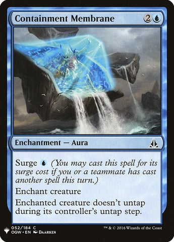 Image for Containment Membrane (52) [The List Reprints]