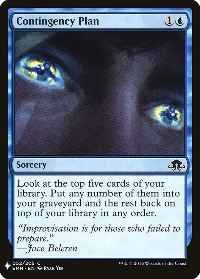 Image for Contingency Plan (52) [The List Reprints]