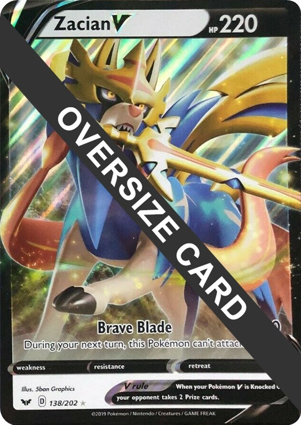 Image for Zacian V (138/202) [Jumbo Cards]