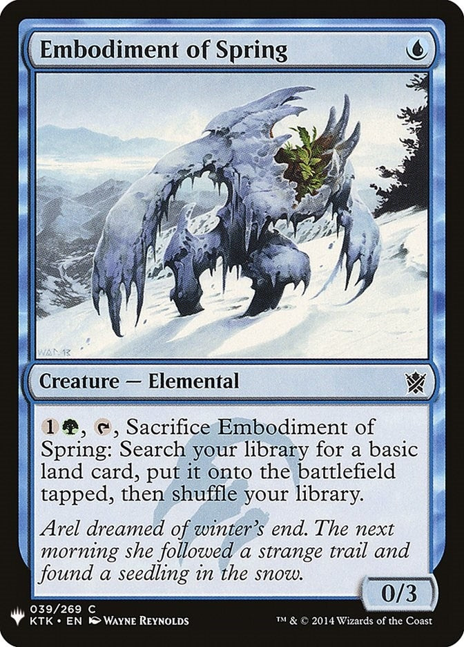Image for Embodiment of Spring (39) [The List Reprints]