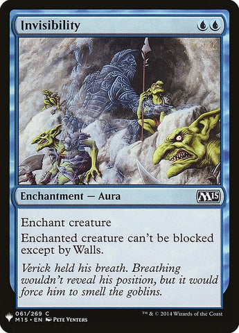 Image for Invisibility (61) [The List Reprints]