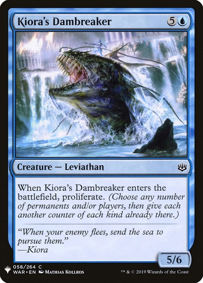 Image for Kiora's Dambreaker (58) [The List Reprints]