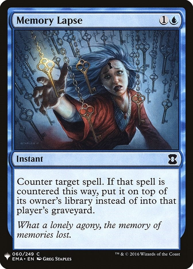 Image for Memory Lapse (60) [The List Reprints]