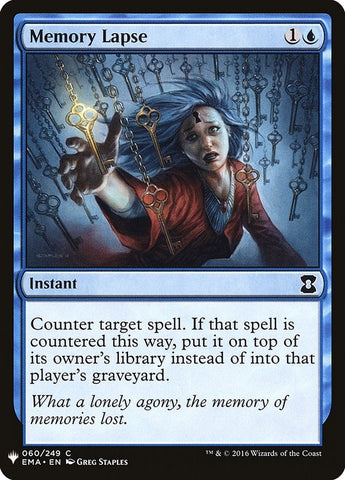Image for Memory Lapse (60) [The List Reprints]