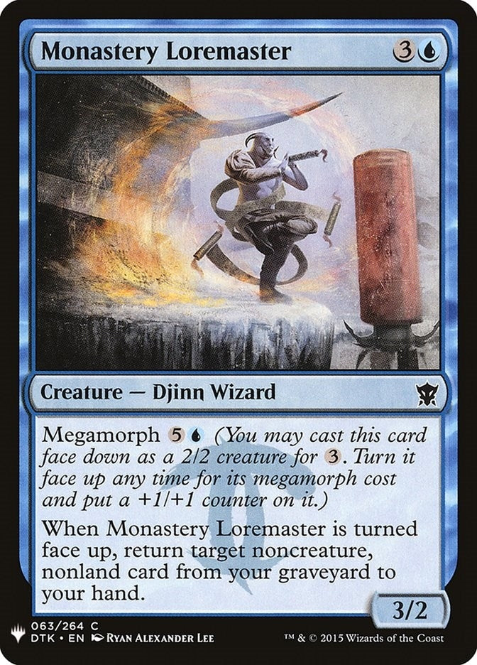 Image for Monastery Loremaster (63) [The List Reprints]