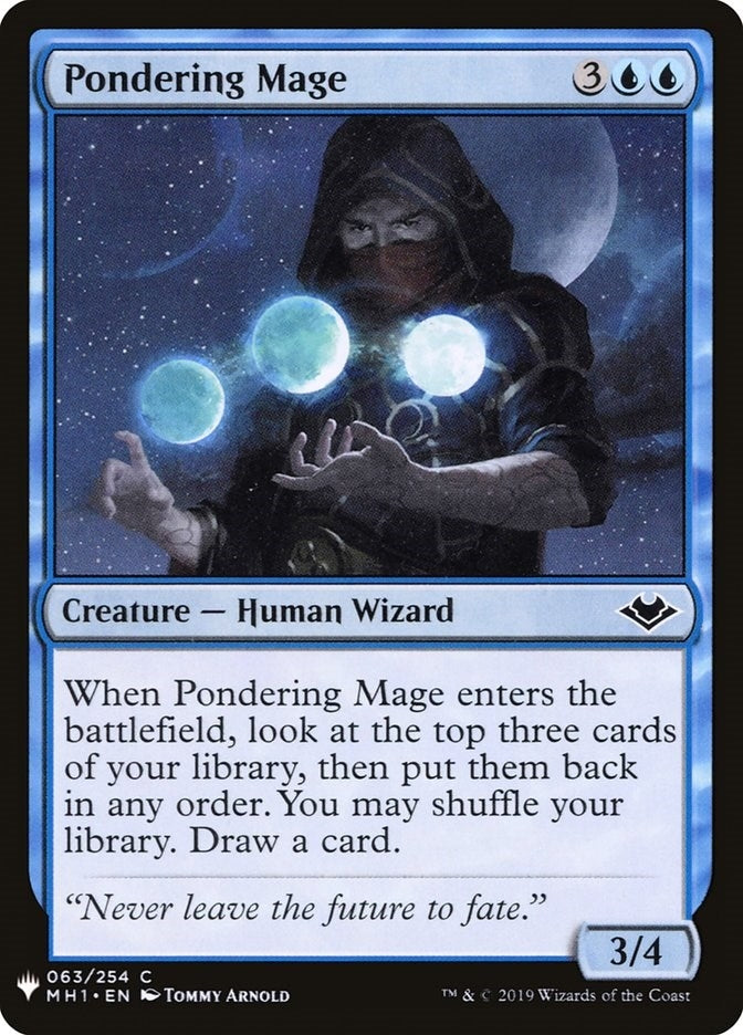 Image for Pondering Mage (63) [The List Reprints]