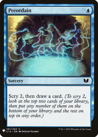 Image for Preordain (C15) (101) [The List Reprints]