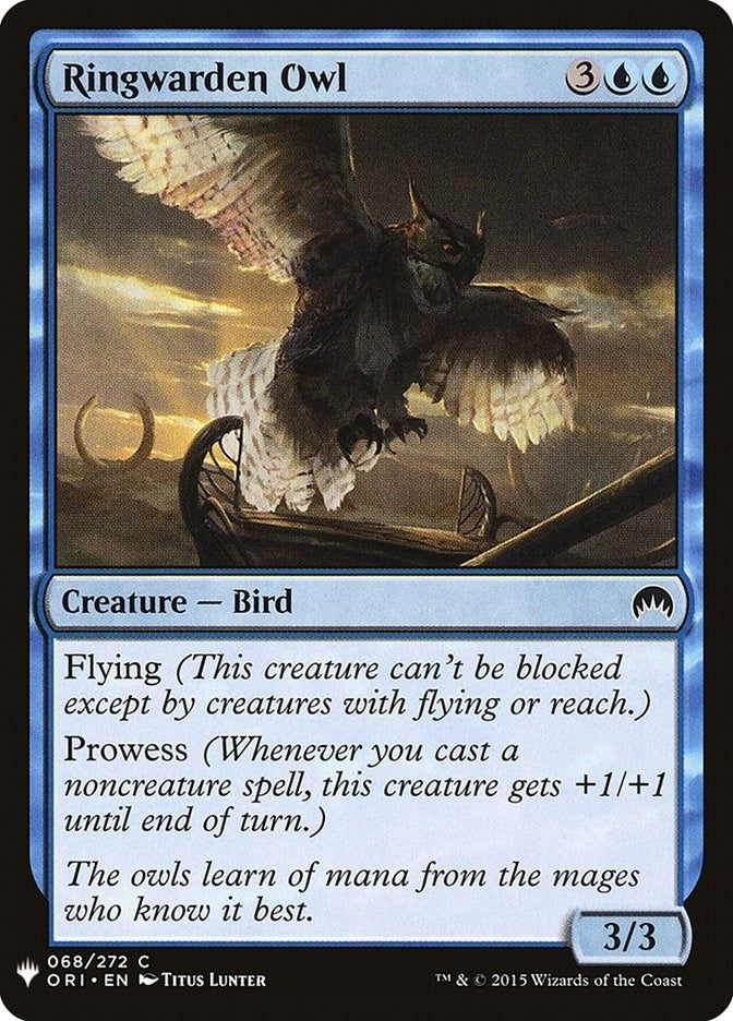 Image for Ringwarden Owl (68) [The List Reprints]