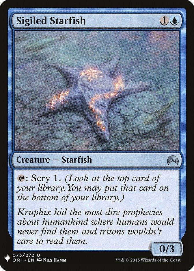 Image for Sigiled Starfish (73) [The List Reprints]