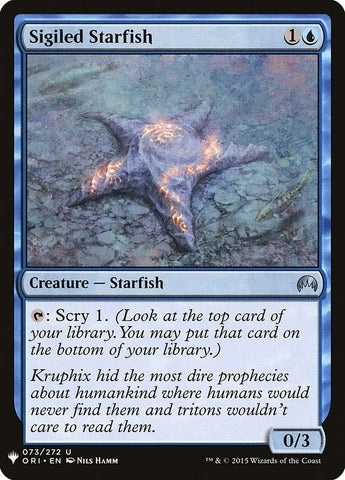 Image for Sigiled Starfish (73) [The List Reprints]
