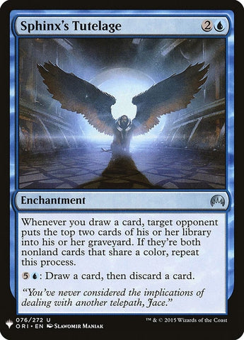 Image for Sphinx's Tutelage (76) [The List Reprints]