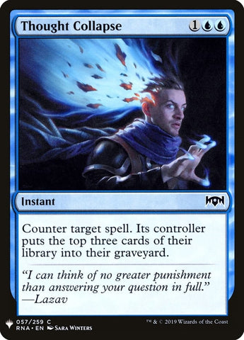 Image for Thought Collapse (57) [The List Reprints]