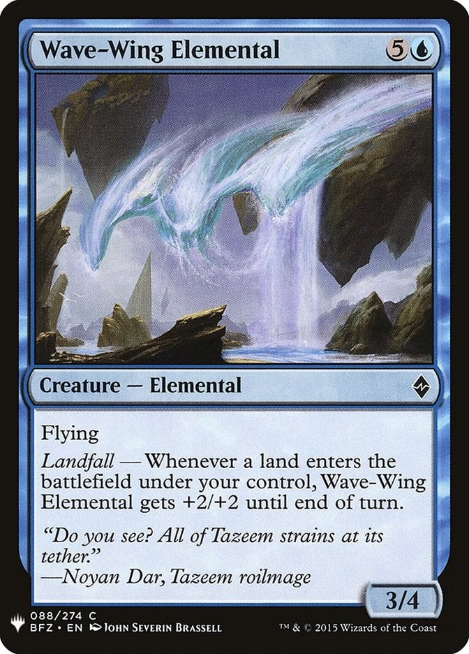 Image for Wave-Wing Elemental (88) [The List Reprints]