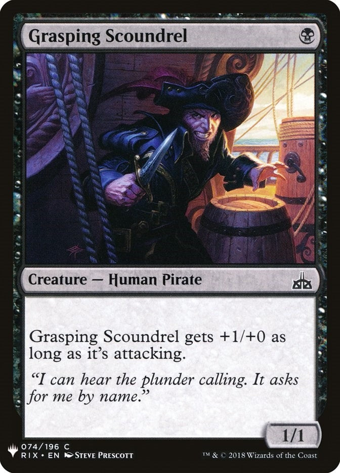 Image for Grasping Scoundrel (74) [The List Reprints]