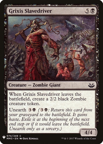 Image for Grixis Slavedriver (74) [The List Reprints]