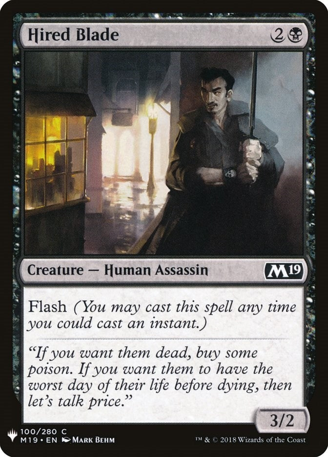 Image for Hired Blade (100) [The List Reprints]