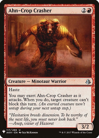 Image for Ahn-Crop Crasher (117) [The List Reprints]