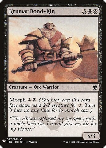 Image for Krumar Bond-Kin (77) [The List Reprints]