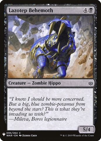 Image for Lazotep Behemoth (95) [The List Reprints]