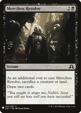 Image for Merciless Resolve (123) [The List Reprints]