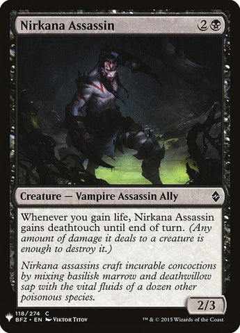 Image for Nirkana Assassin (118) [The List Reprints]