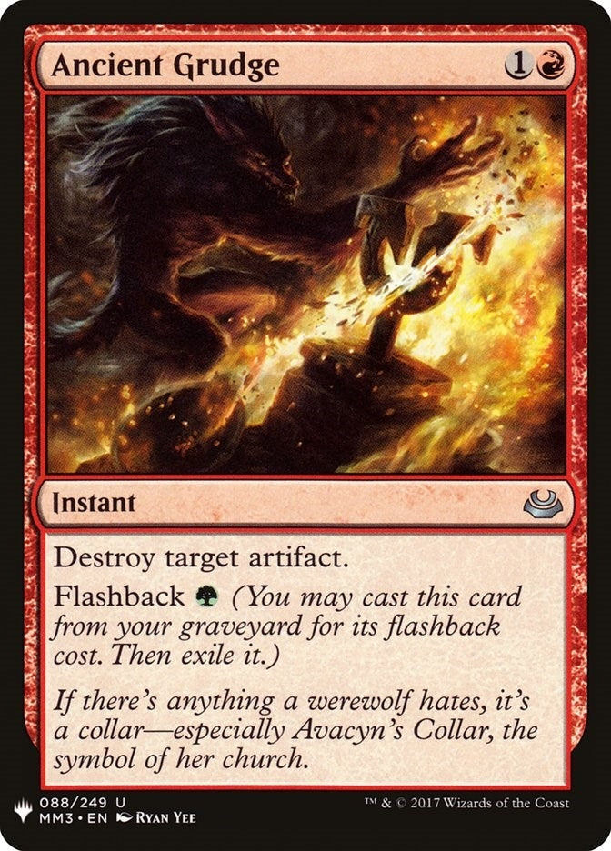 Image for Ancient Grudge (88) [The List Reprints]