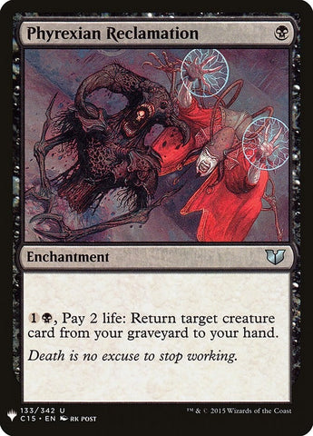 Image for Phyrexian Reclamation (133) [The List Reprints]