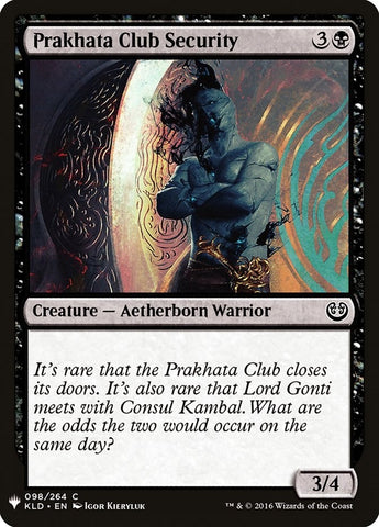 Image for Prakhata Club Security (98) [The List Reprints]