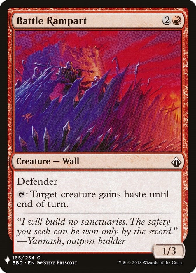 Image for Battle Rampart (165) [The List Reprints]