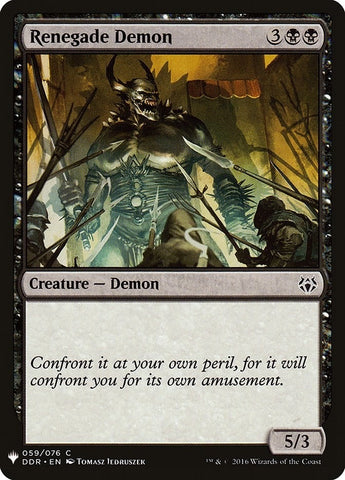 Image for Renegade Demon (59) [The List Reprints]