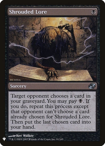 Image for Shrouded Lore (91) [The List Reprints]