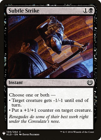 Image for Subtle Strike (100) [The List Reprints]