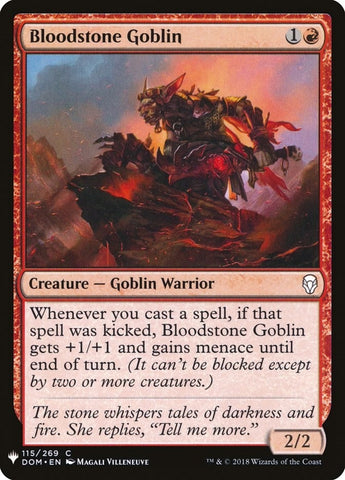 Image for Bloodstone Goblin (115) [The List Reprints]