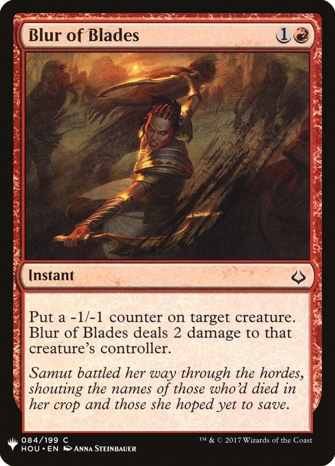 Image for Blur of Blades (84) [The List Reprints]