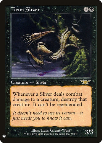 Image for Toxin Sliver (84) [The List Reprints]