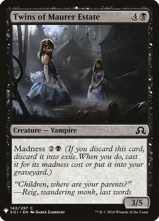 Image for Twins of Maurer Estate (142) [The List Reprints]