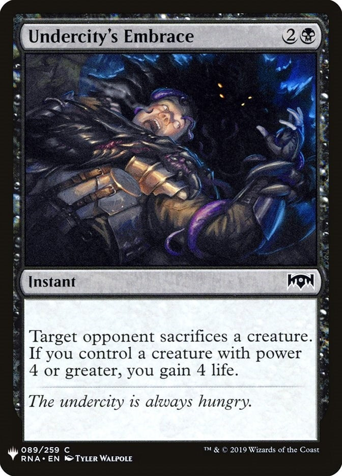 Image for Undercity's Embrace (89) [The List Reprints]