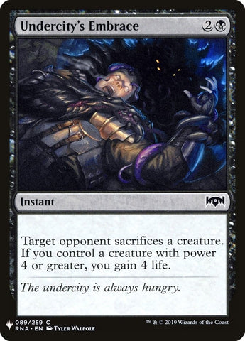 Image for Undercity's Embrace (89) [The List Reprints]