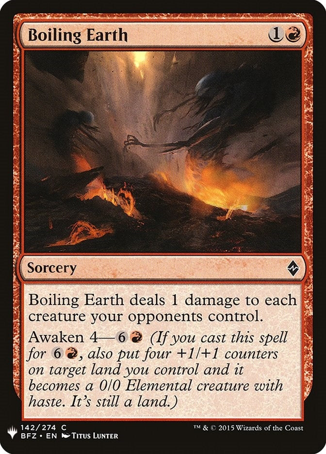 Image for Boiling Earth (142) [The List Reprints]