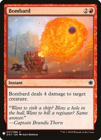 Image for Bombard (37) [The List Reprints]