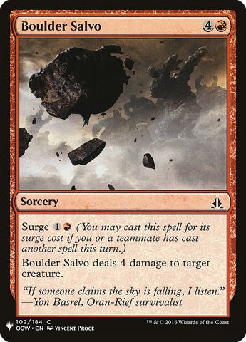 Image for Boulder Salvo (102) [The List Reprints]