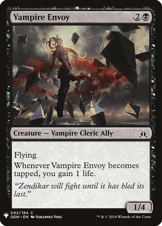 Image for Vampire Envoy (92) [The List Reprints]