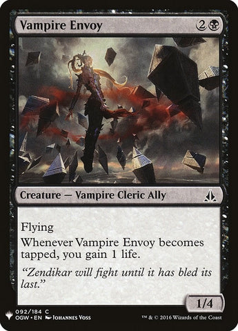 Image for Vampire Envoy (92) [The List Reprints]