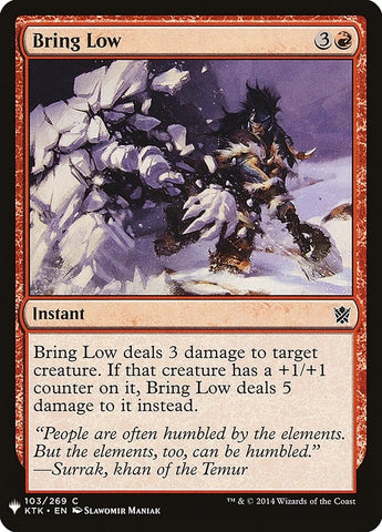 Image for Bring Low (103) [The List Reprints]