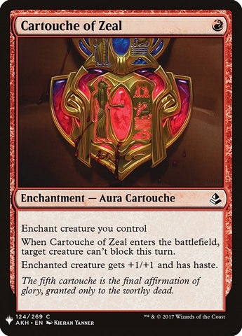 Image for Cartouche of Zeal (124) [The List Reprints]