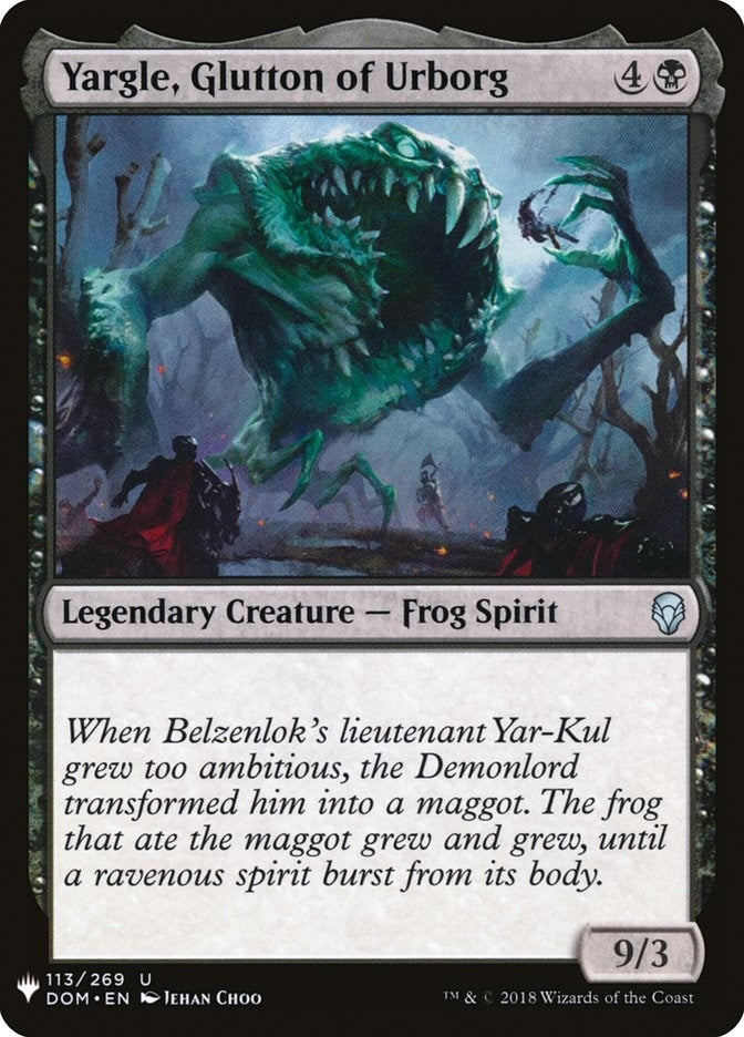Image for Yargle, Glutton of Urborg (113) [The List Reprints]